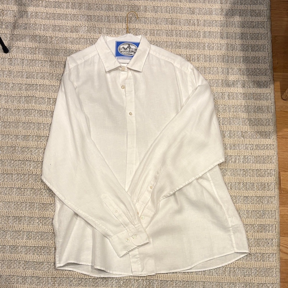Charles Tyrwhitt White Linen Shirt